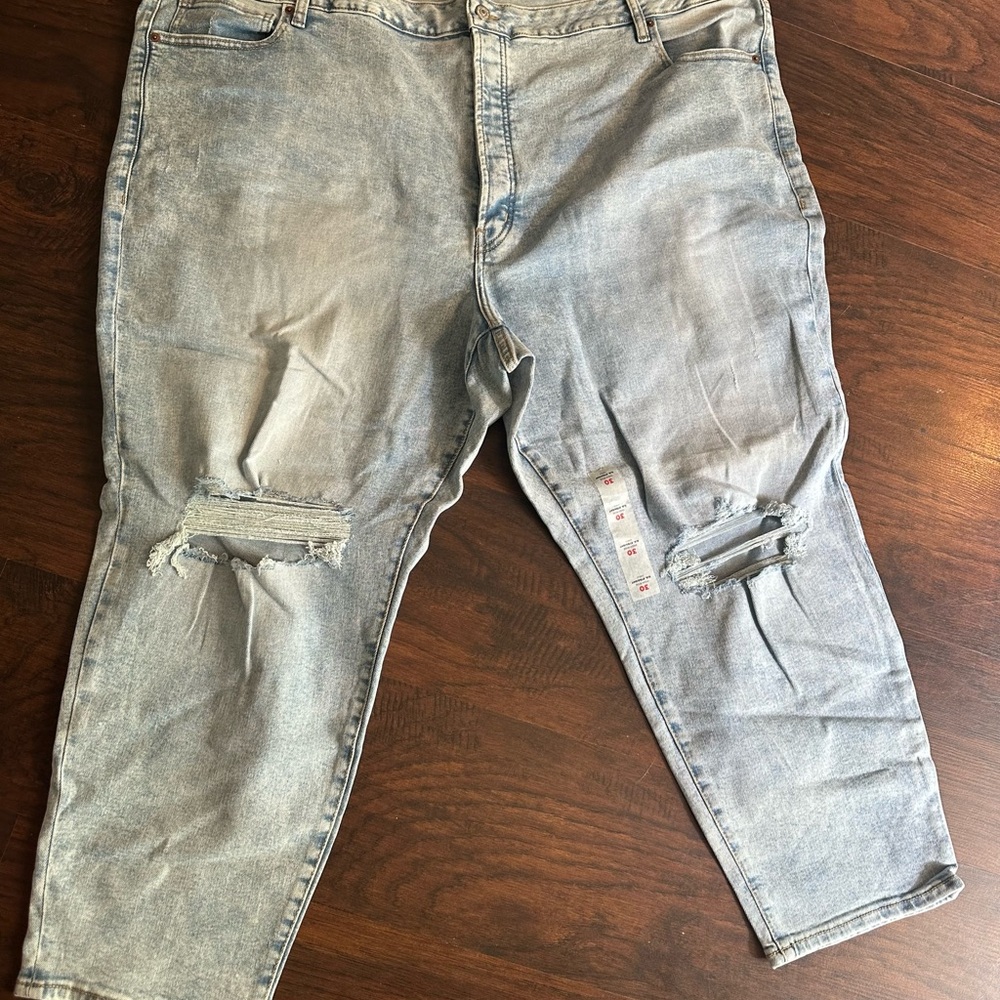 Old Navy Blue Straight Leg Jeans with Classic Style